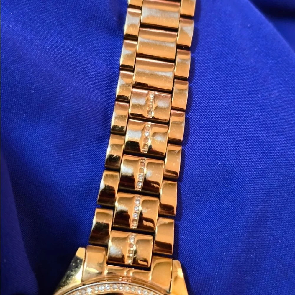 Michael Kors Lauryn Rose Gold 38mm Luxury Womens Watch New battery